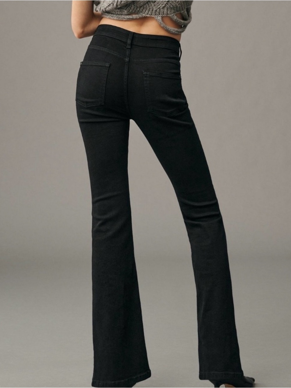 Pilcro Icon Black Flared Jeans Size 28 like new